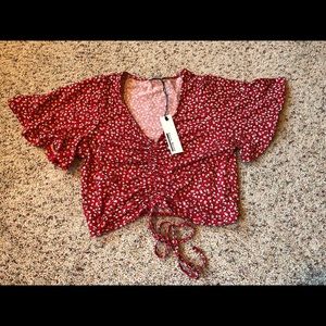 Floral crop top